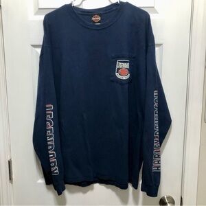 Harley-Davidson Navy Long Sleeve Legendary Pocket Graphic Tee XXL